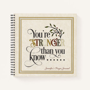Stronger Than You Know Motivational Journal