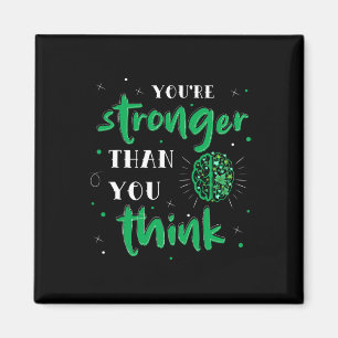 Stronger Than You Think Mental Health Autism Aware Magnet