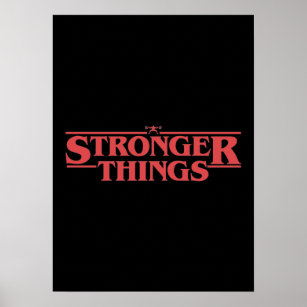 Stronger Things - Pun Parody, Funny Gym Motivation Poster