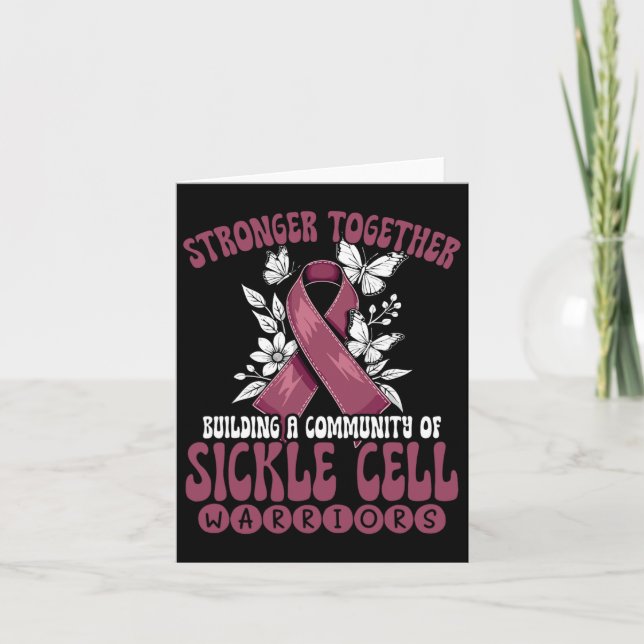 Stronger Together Community Of Sickle Cell Warrior Card (Front)