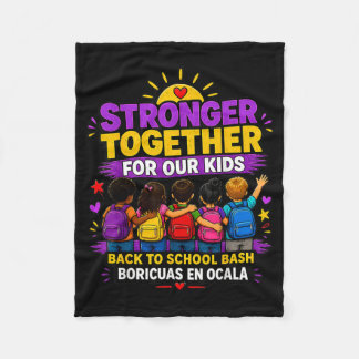 Stronger Together For Our Kids Community Design Fleece Blanket