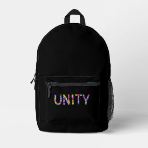 Stronger Together Inspirational Peace: Achempong Printed Backpack