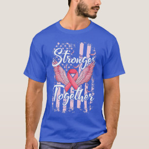 Stronger Together Pink Ribbon Breast Cancer Awaren T-Shirt