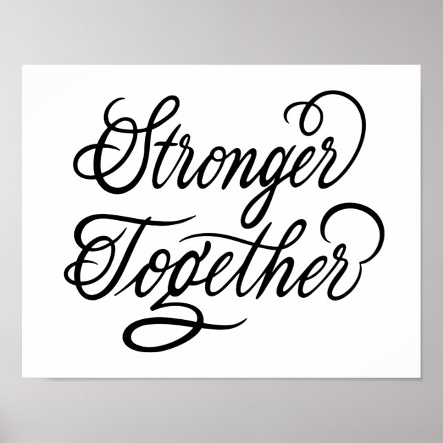 Stronger together poster (Front)