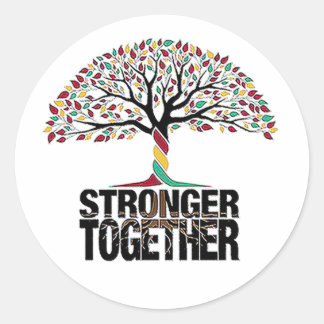 stronger together sticker