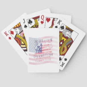 Stronger together USA Hillary 4 President American Playing Cards