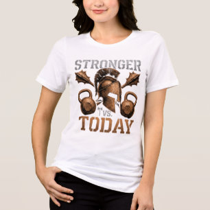Stronger Vs Today Beat Your Best Self Tri-Blend Shirt
