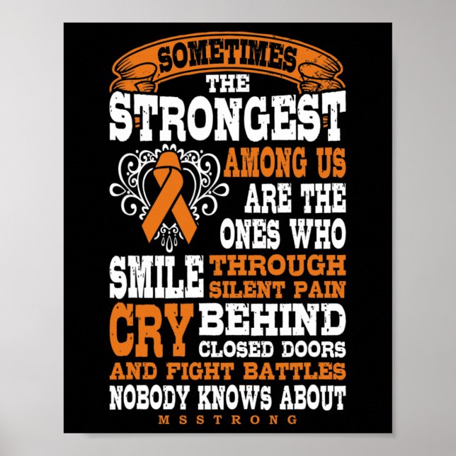 Strongest Among Multiple Sclerosis Strong  Poster (Front)