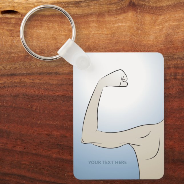 Strongest Man I Know Key Ring (Front)