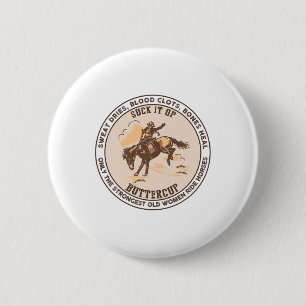 Strongest Women Ride Horse Horseback Riding Girls  6 Cm Round Badge
