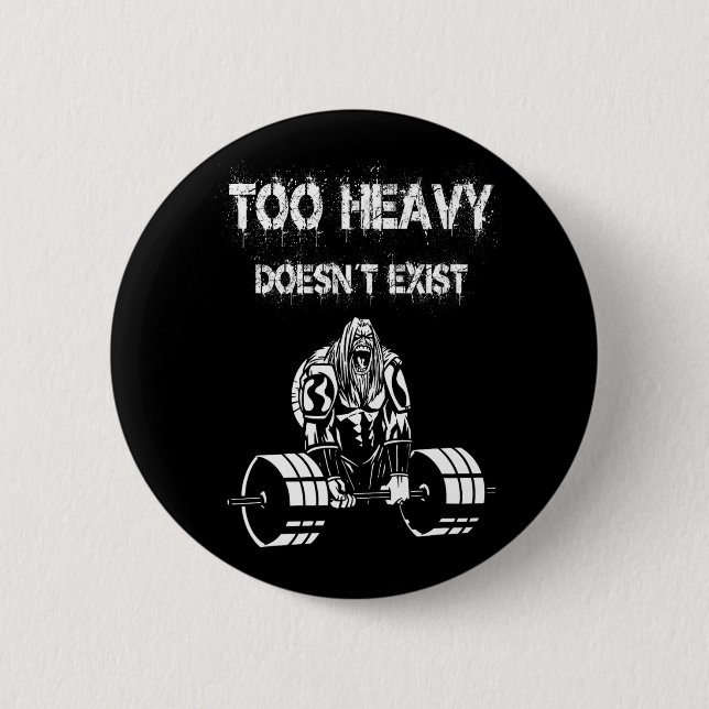 Strongman  6 cm round badge (Front)