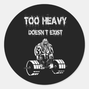 Strongman  classic round sticker