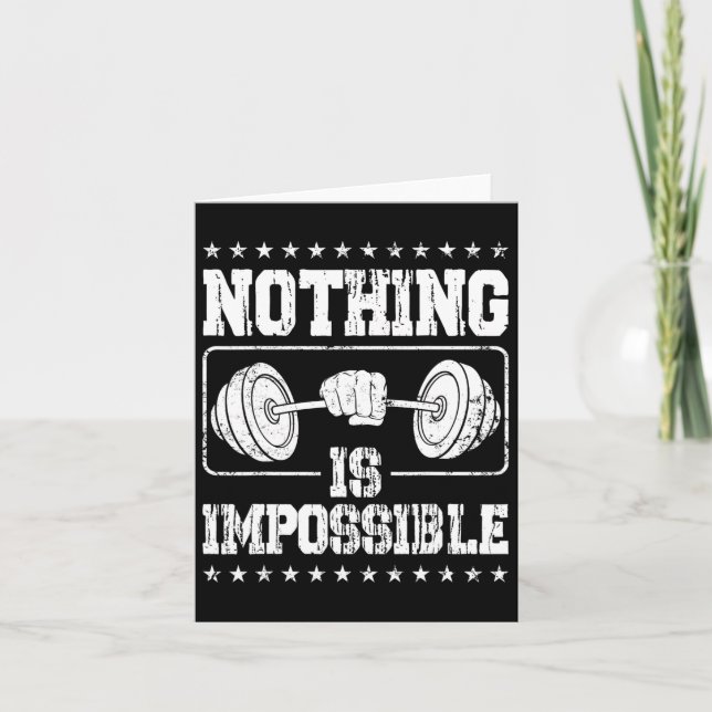 Strongman Nothing Is Impossible Bodybuilder Access Card (Front)