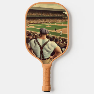 Strongman watching baseball early 1900s pickleball paddle
