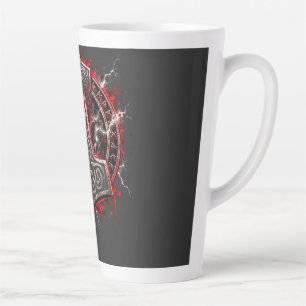 strongwoman, fitness, gym, workout, weightlifting, latte mug