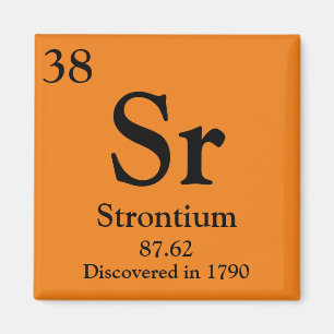 Strontium Periodic Table Magnet