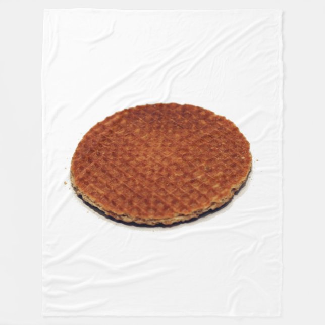 Stroopwafel Fleece Blanket (Front)