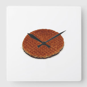 Stroopwafel Square Wall Clock