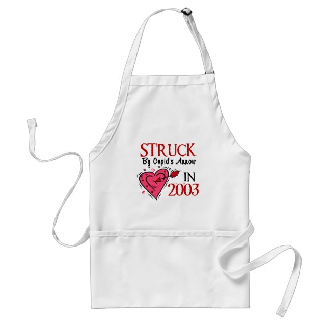 Struck By Cupid’s Arrow In 2003 Standard Apron (Front)