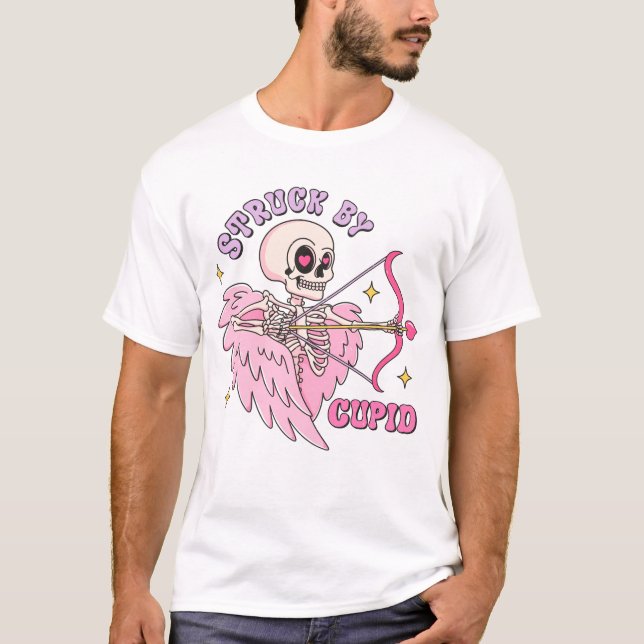 Struck By Cupid Skeleton T-Shirt (Front)