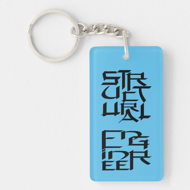 Structural Engineer Character Key Ring (Front)
