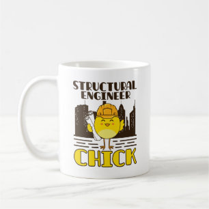 Structural Engineer Chick Civil Engineering Coffee Mug