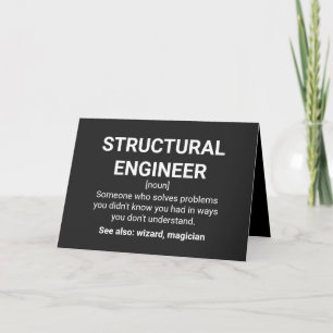 Structural Engineer Definition Humour Quote Card