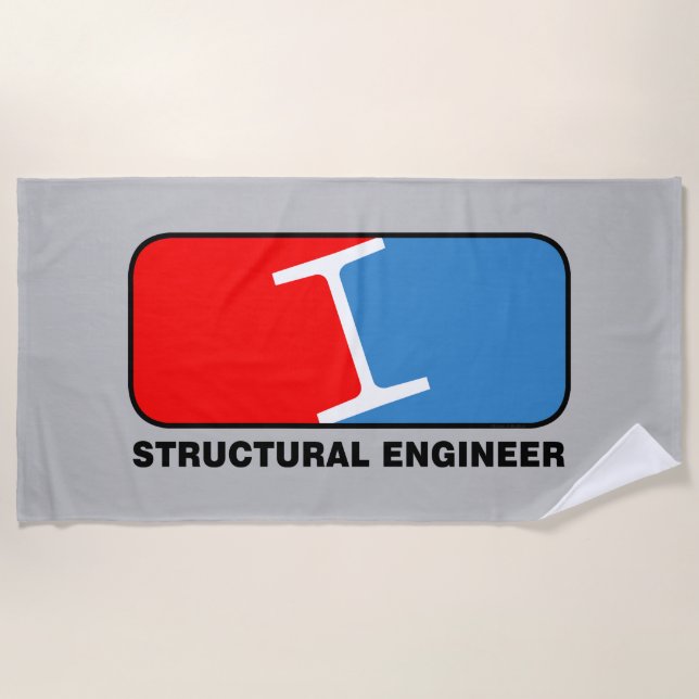 Structural Engineer League Beach Towel (Front)