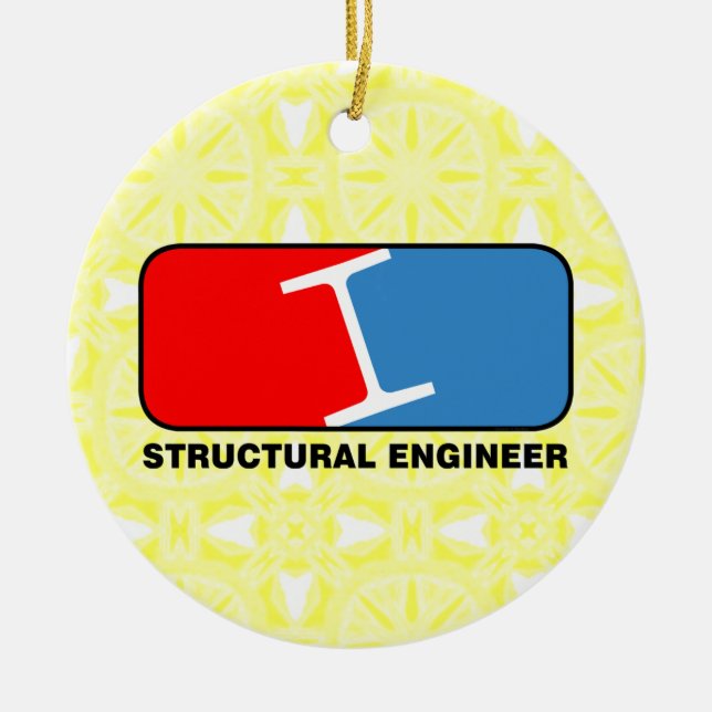 Structural Engineer League Ceramic Ornament (Front)