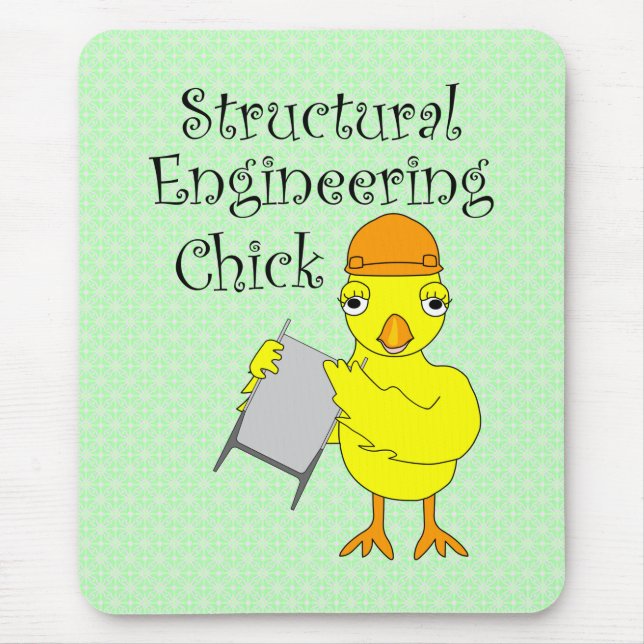 Structural Engineering Chick Mouse Pad (Front)