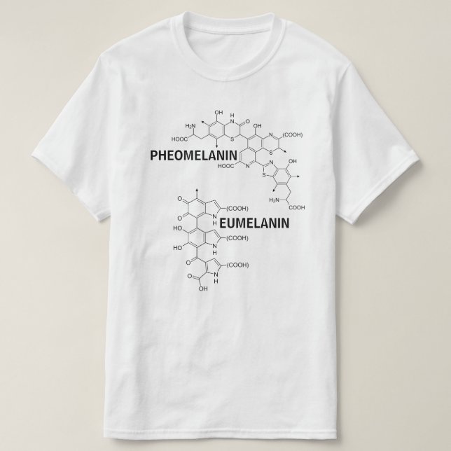 Structural Formula of Melanin T-Shirt (Design Front)