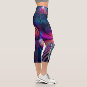 Structural Iridescence Capri Leggings