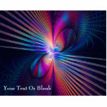 Structural Iridescence Photo Sculpture Magnet<br><div class="desc">A beautiful multi-coloured fractal image reflecting the iridescent colours resulting from light interacting with the structure of some bird feathers. Add your own text.</div>