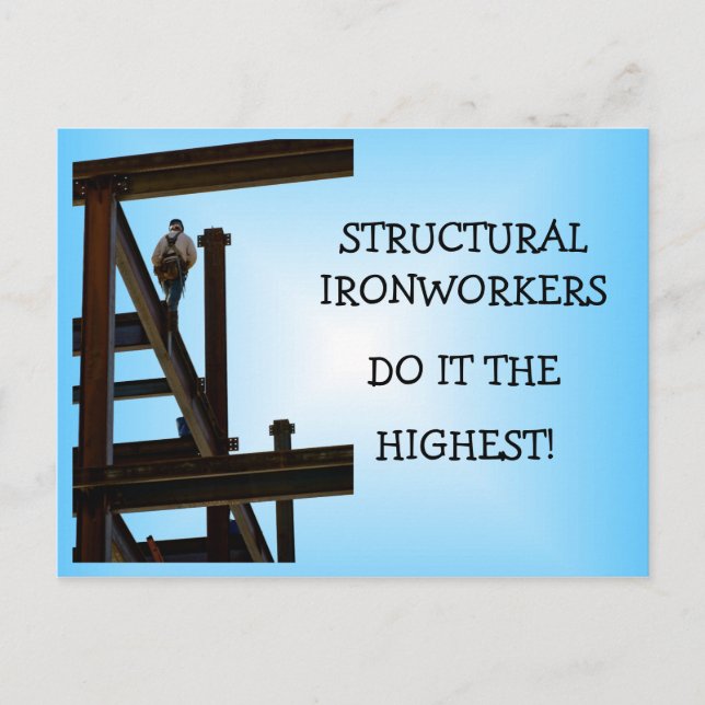 Structural Ironworkers Postcard (Front)