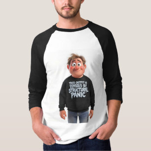 Structural Panic Funny Existential Y2K Meme Tee