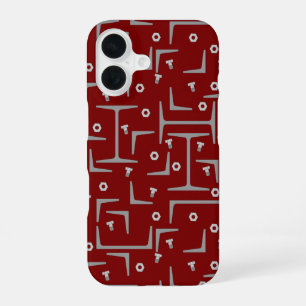 Structural Steel Pattern iPhone 16 Case