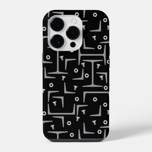 Structural Steel Pattern iPhone Case (Back)