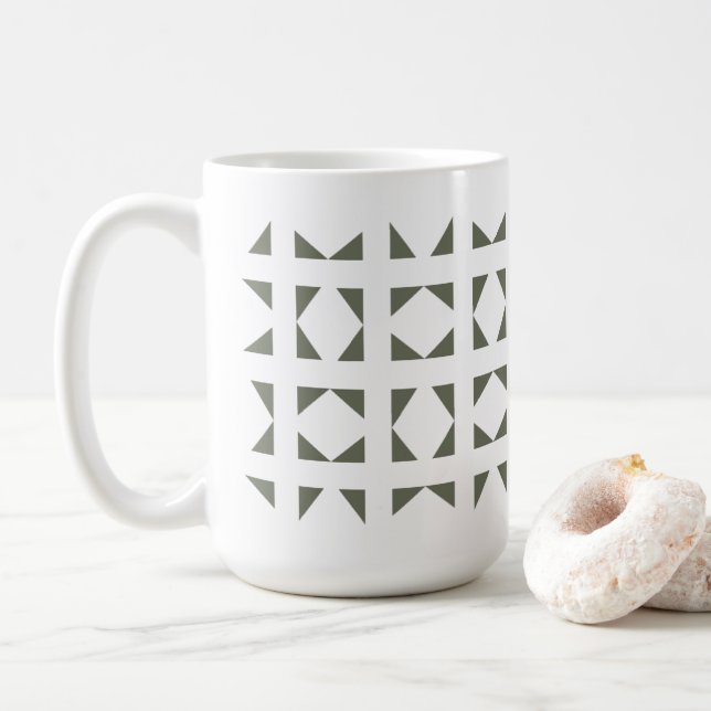 Structure 4 | Sage Green Coffee Mug (With Donut)