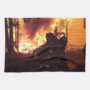 Structure Fire Tea Towel