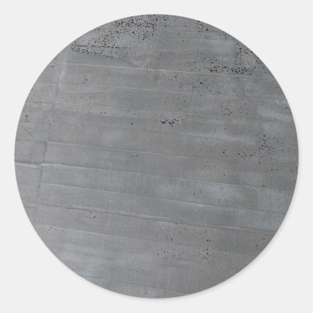Structure of cement classic round sticker (Front)
