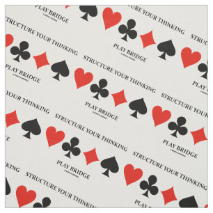 Structure Your Thinking Play Bridge Card Suits Fabric