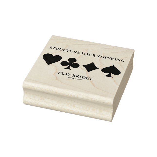 Structure Your Thinking Play Bridge Card Suits Rubber Stamp (Stamp)