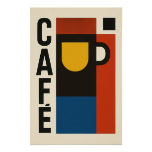 Structured coffee poster