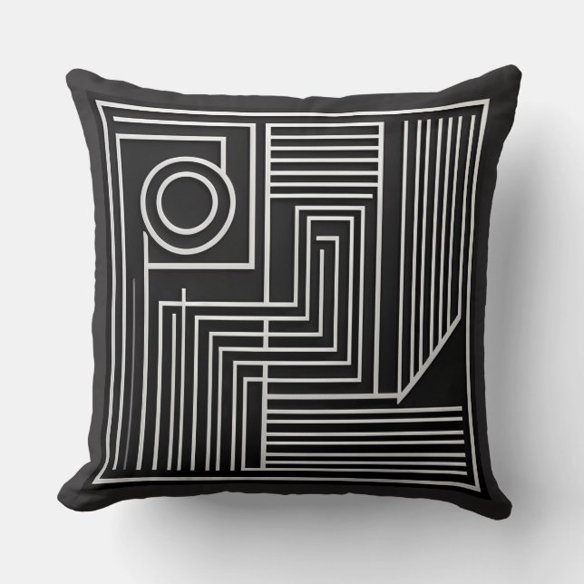 Structured Orbit Lines Cushion (Front)