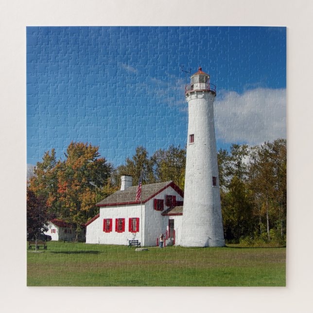 Strugeon Point Lighthouse Jigsaw Puzzle (Vertical)
