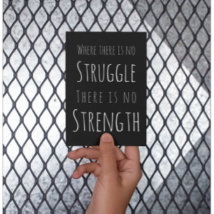 Struggle And Strength Affirmation Postcard