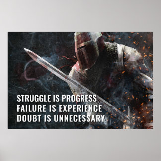 Struggle is Progress - Motivational Poster