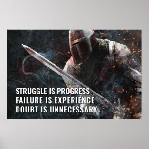 Struggle is Progress - Motivational Poster
