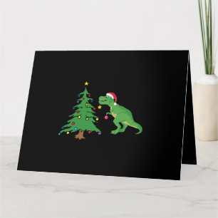 Struggle Is Real Dinosaur Christmas Tree Star Card