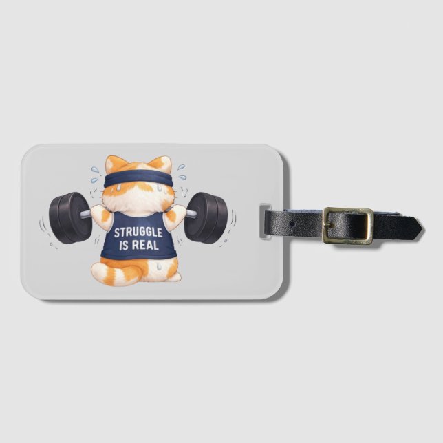 Struggle is Real Luggage Tag (Front Horizontal)